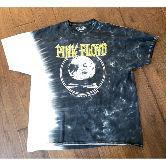 2022 Pink Floyd Dipped Tie Dye T-Shirt XL Moon Quadrophonic Black - Picture 1 of 4